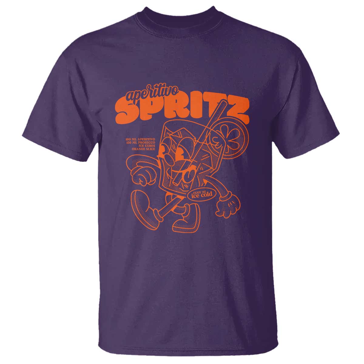 Aperitivo Spritz T Shirt Funny Italiano Aperollin' Recipe TS02 Purple Print Your Wear