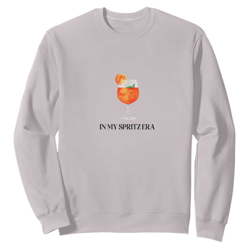 Aperol Spritz Lover Sweatshirt In My Spritz Era Holy TS02 Ice Gray Print Your Wear