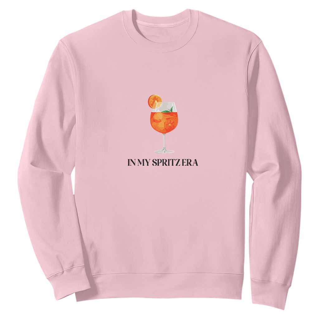 Aperol Spritz Lover Sweatshirt In My Spritz Era Holy TS02 Light Pink Print Your Wear