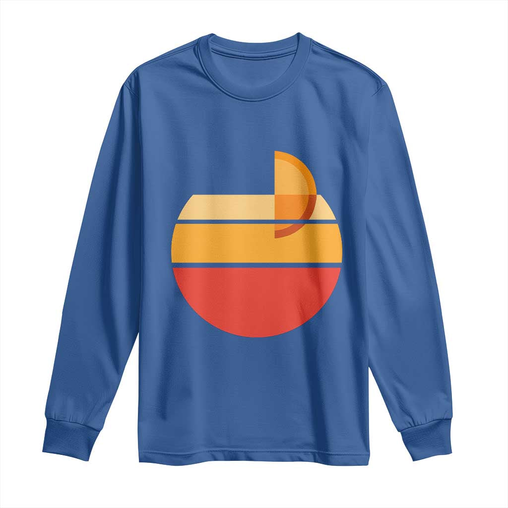 Aperol Spritz Long Sleeve Shirt Sprizz Summer Cocktail Lover Retro Sunset TS02 Royal Blue Print Your Wear