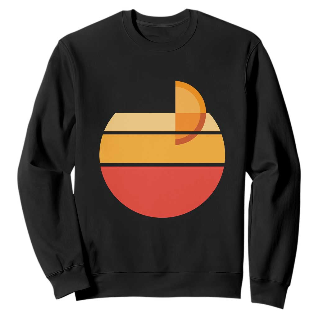 Aperol Spritz Sweatshirt Sprizz Summer Cocktail Lover Retro Sunset TS02 Black Print Your Wear