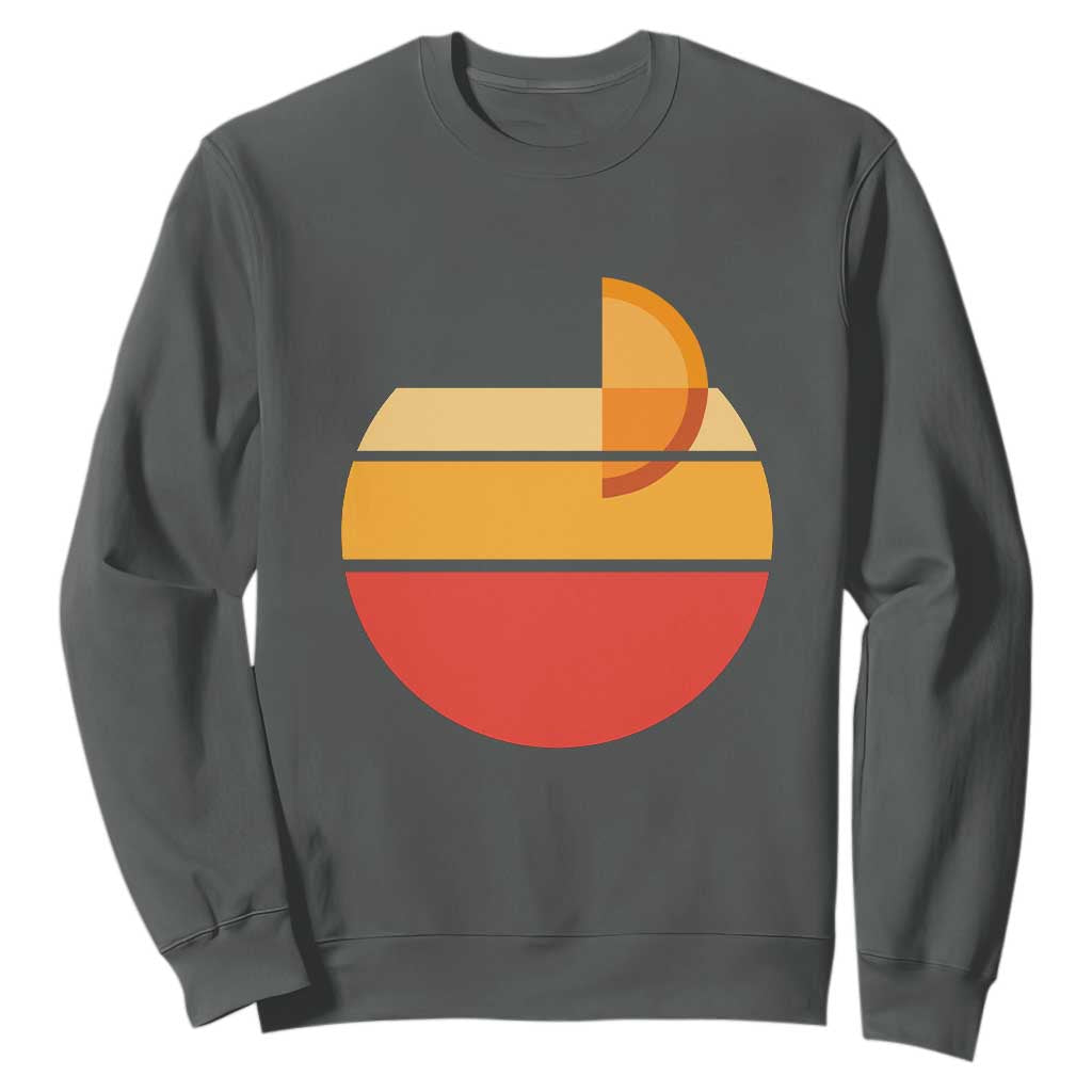 Aperol Spritz Sweatshirt Sprizz Summer Cocktail Lover Retro Sunset TS02 Dark Heather Print Your Wear