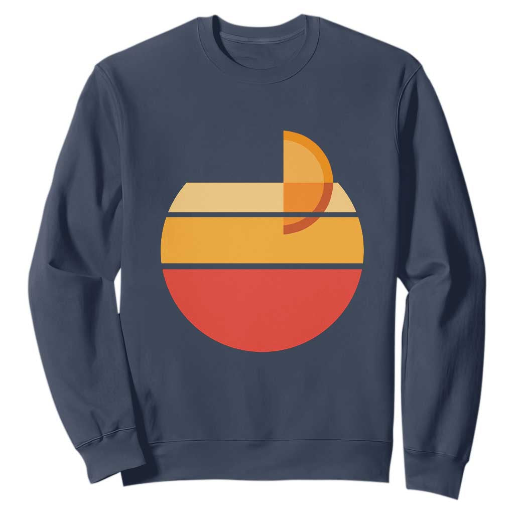 Aperol Spritz Sweatshirt Sprizz Summer Cocktail Lover Retro Sunset TS02 Navy Print Your Wear