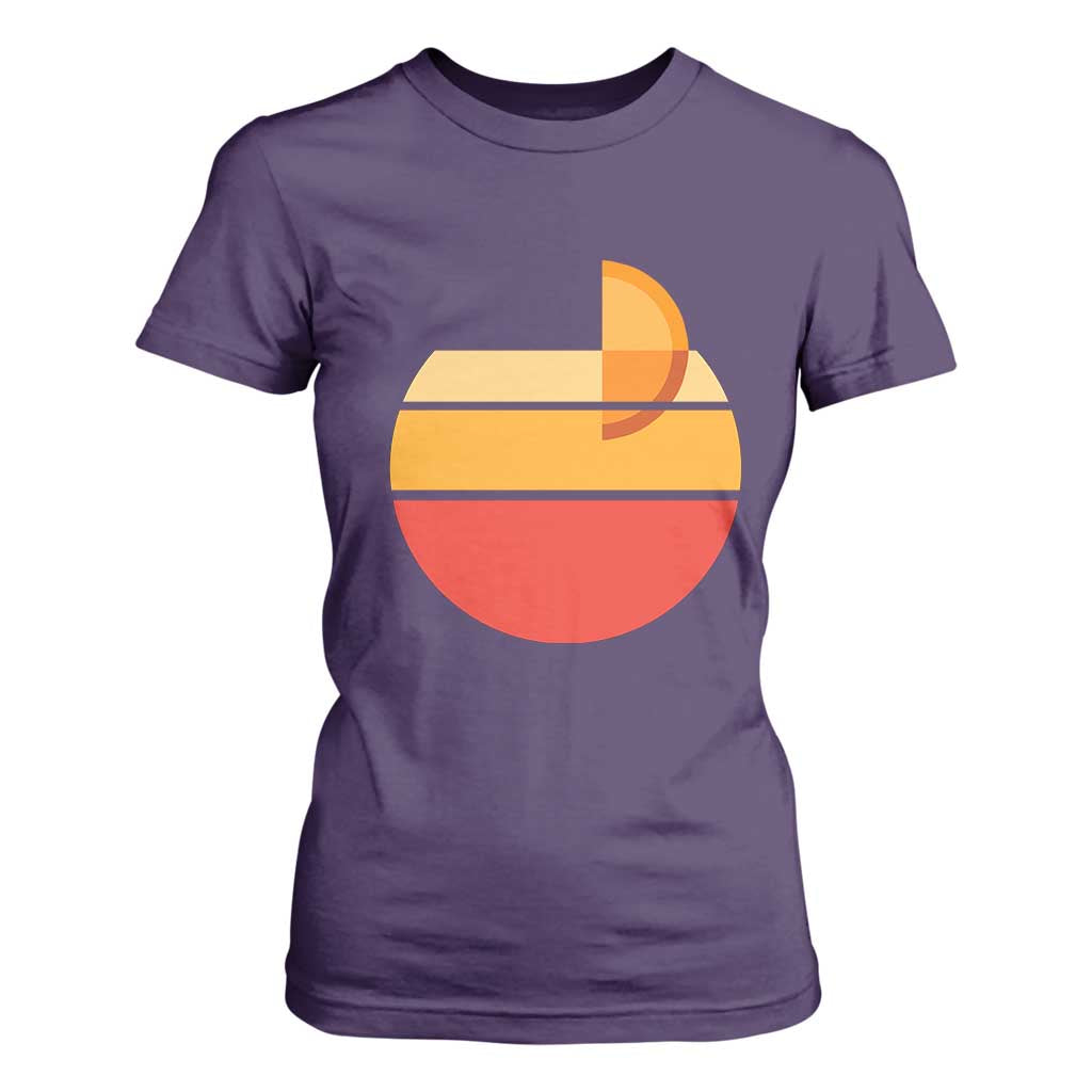 Aperol Spritz T Shirt For Women Sprizz Summer Cocktail Lover Retro Sunset TS02 Purple Print Your Wear