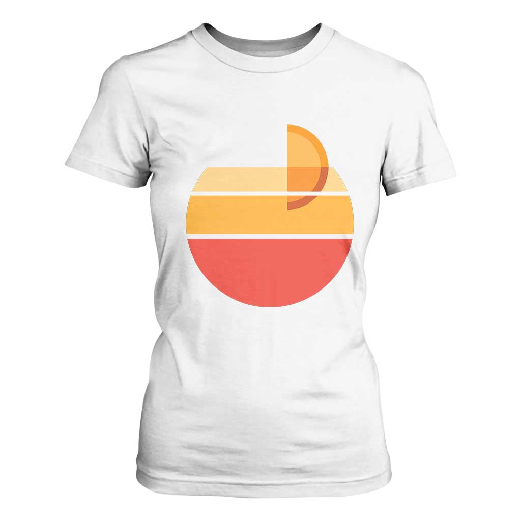 Aperol Spritz T Shirt For Women Sprizz Summer Cocktail Lover Retro Sunset TS02 White Print Your Wear