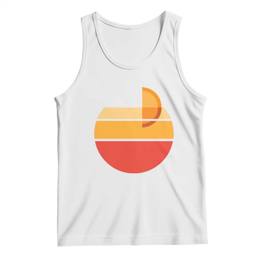 Aperol Spritz Tank Top Sprizz Summer Cocktail Lover Retro Sunset TS02 White Print Your Wear