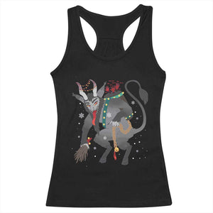 Christmas Merry Krampus Racerback Tank Top Naughty Horror Evil Xmas Psychobilly TS02 Black Print Your Wear