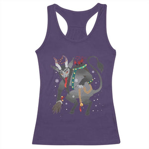 Christmas Merry Krampus Racerback Tank Top Naughty Horror Evil Xmas Psychobilly TS02 Purple Print Your Wear