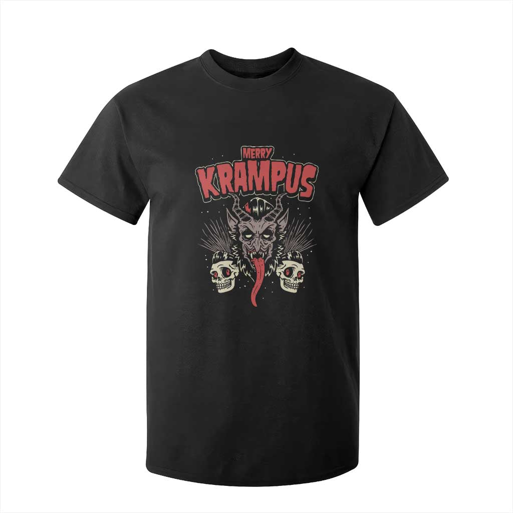 Merry Krampus Christmas T Shirt For Kid Naughty Xmas Psychobilly Horror TS02 Black Print Your Wear