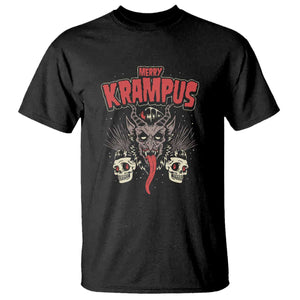 Merry Krampus Christmas T Shirt Naughty Xmas Psychobilly Horror TS02 Black Print Your Wear