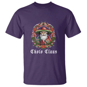 Mexican Christmas Cholo Claus Santa T Shirt Funny Xmas in Mexico Latin America TS02 Purple Print Your Wear