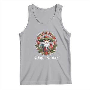 Mexican Christmas Cholo Claus Santa Tank Top Funny Xmas in Mexico Latin America TS02 Athletic Heather Print Your Wear