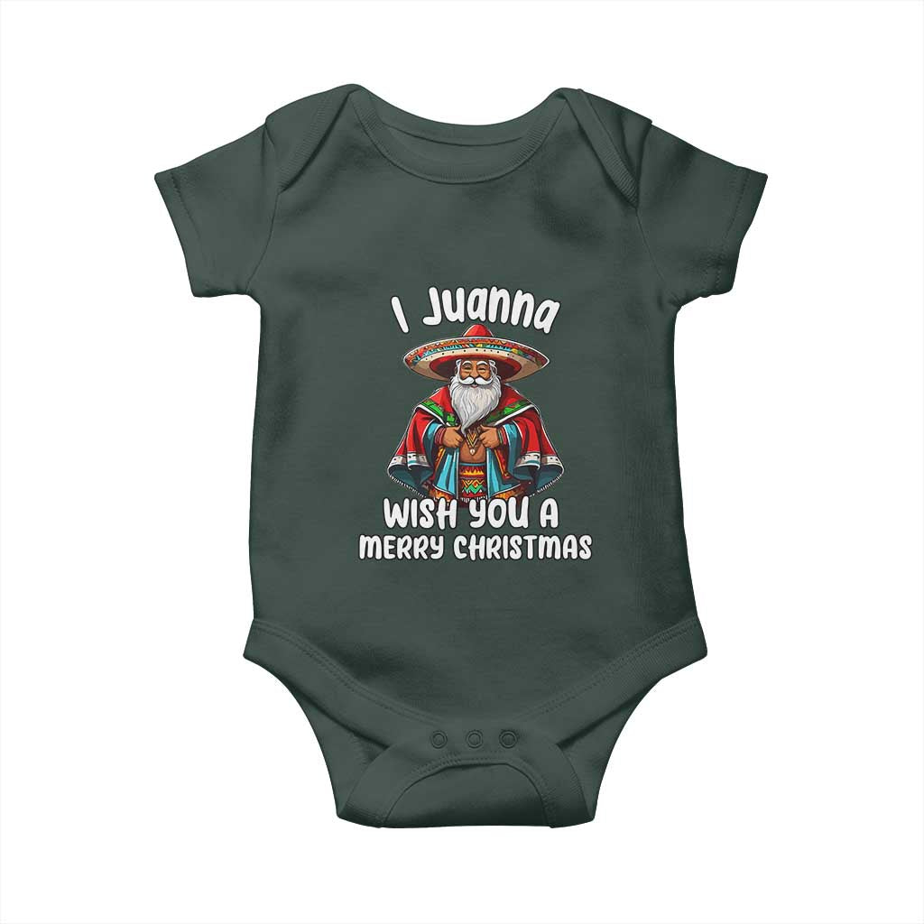 Mexican Santa Christmas Baby Onesie I Juanna Wish You A Merry Christmas Feliz Navidad Choco Claus TS02 Print Your Wear
