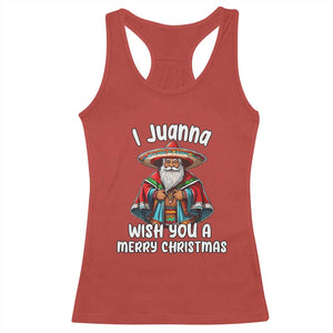 Mexican Santa Christmas Racerback Tank Top I Juanna Wish You A Merry Christmas Feliz Navidad Choco Claus TS02 Red Print Your Wear