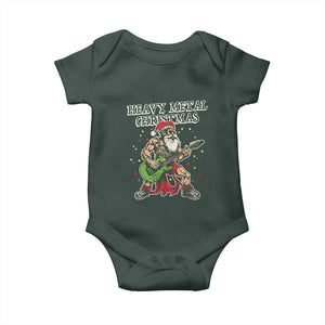 Heavy Metal Santa Baby Onesie Playing Guitar Christmas Rock Music Lover TS02 Print Your Wear