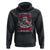 Proud American Veteran Hoodie My Time In Uniform Is Over But Being A Veteran Never Ends TS02 Black Print Your Wear