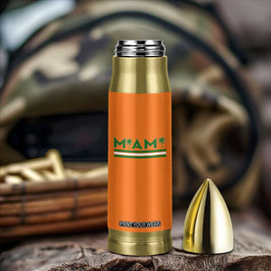 Retro Miami Palm Tree Bullet Tumbler Vintage South Florida Pride Distressed Orange and Green TS02 Print Your Wear