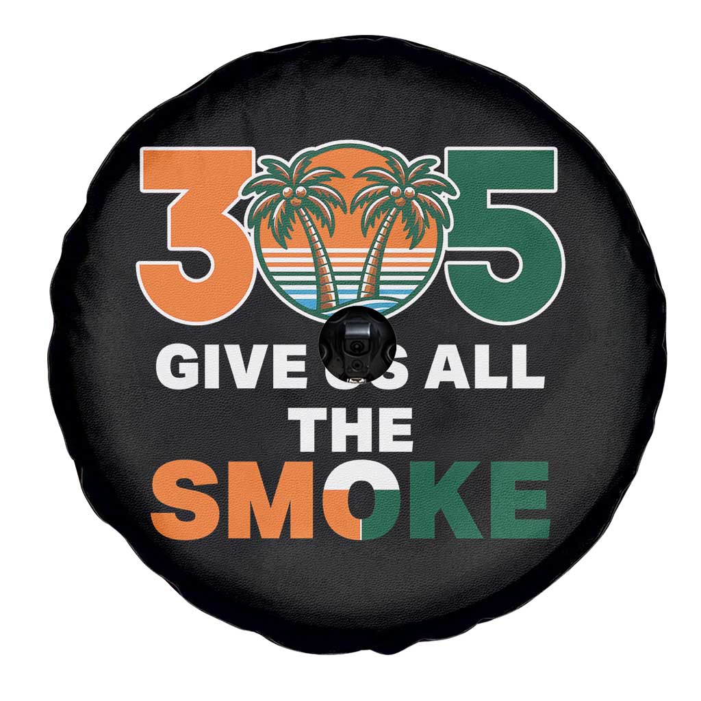 305 Give Us All the Smoke Spare Tire Cover Miami Fan South Florida Pride TS02 Print Your Wear
