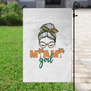 Miami Girl Messy Bun Bandana Garden Flag South Florida Pride Palm Trees TS02 Print Your Wear