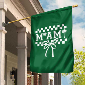 Preppy Miami Bow Aesthetic Garden Flag Cute Checkered Palm Tree College Girl TS02 Print Your Wear