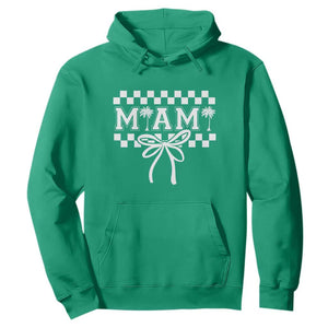 Preppy Miami Bow Aesthetic Hoodie Cute Checkered Palm Tree College Girl TS02 Irish Green Print Your Wear