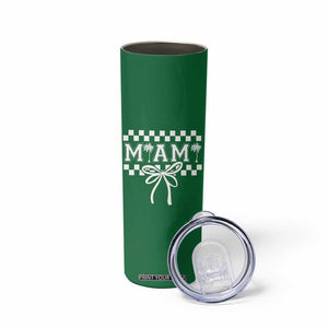 Preppy Miami Bow Aesthetic Skinny Tumbler Cute Checkered Palm Tree College Girl TS02 Print Your Wear