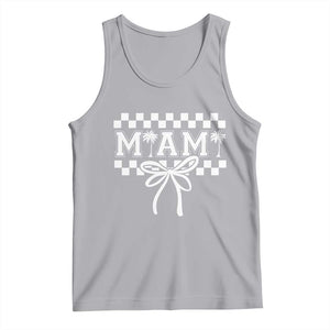 Preppy Miami Bow Aesthetic Tank Top Cute Checkered Palm Tree College Girl TS02 Athletic Heather Print Your Wear