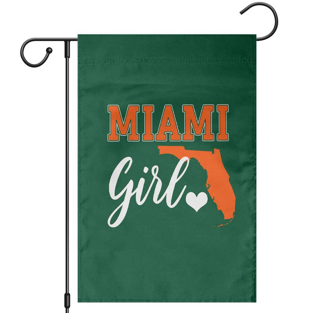 Miami Girl Pride Garden Flag Florida State Map Local Love TS02 Irish Green Print Your Wear