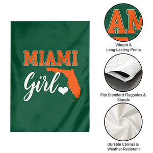 Miami Girl Pride Garden Flag Florida State Map Local Love TS02 Print Your Wear