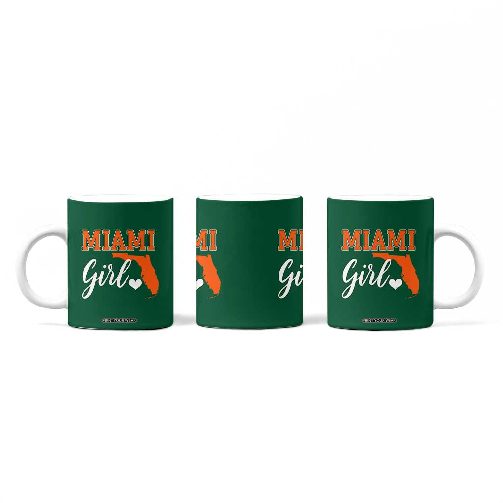 Miami Girl Pride Coffee Mug Florida State Map Local Love TS02 Print Your Wear