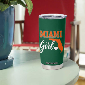 Miami Girl Pride Tumbler Cup Florida State Map Local Love TS02 Print Your Wear