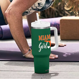 Miami Girl Pride Tumbler With Handle Florida State Map Local Love TS02 Print Your Wear