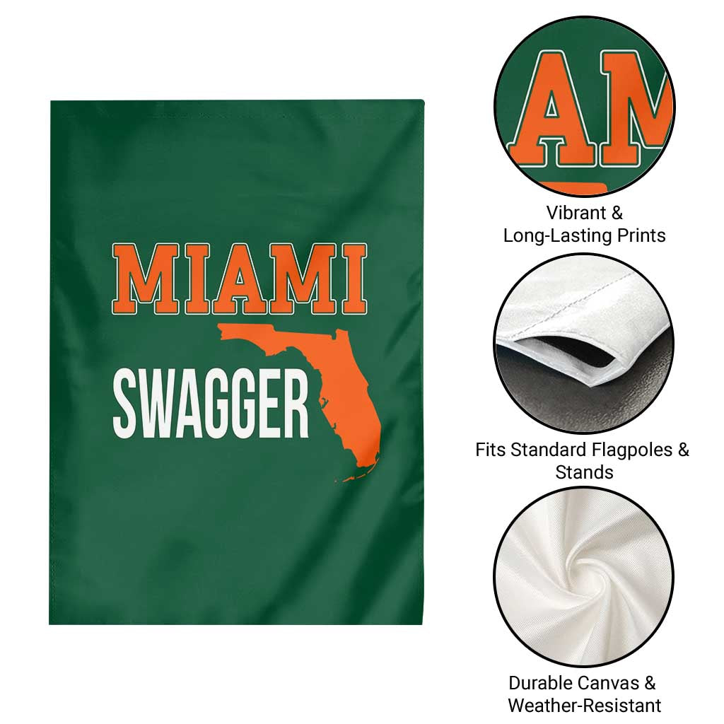 Miami Swagger Pride Garden Flag Florida State Map Local Love TS02 Print Your Wear