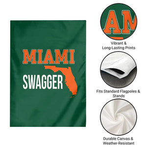Miami Swagger Pride Garden Flag Florida State Map Local Love TS02 Print Your Wear