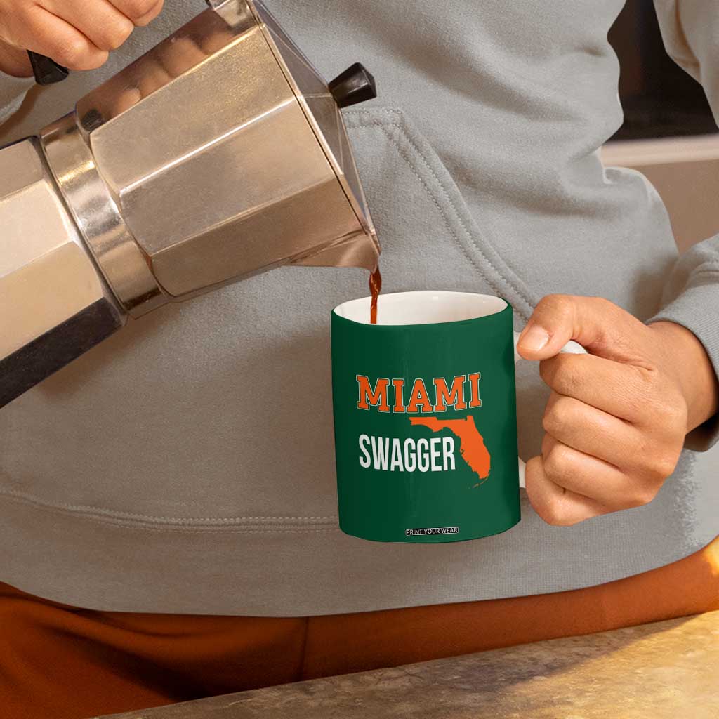 Miami Swagger Pride Coffee Mug Florida State Map Local Love TS02 Print Your Wear