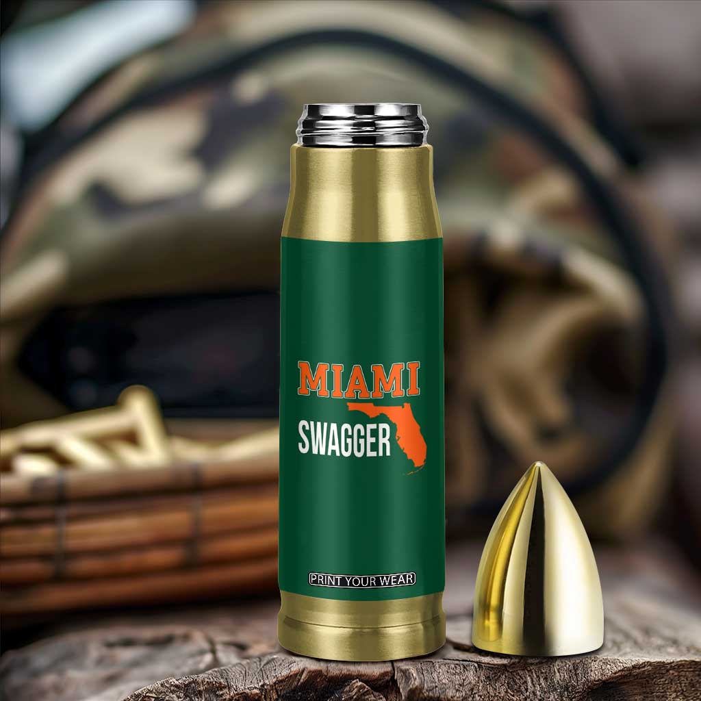Miami Swagger Pride Bullet Tumbler Florida State Map Local Love TS02 Print Your Wear