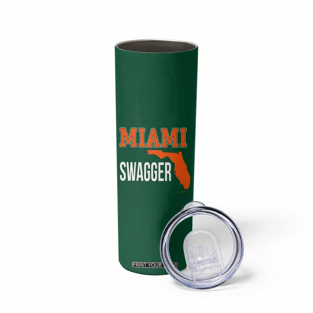 Miami Swagger Pride Skinny Tumbler Florida State Map Local Love TS02 Print Your Wear