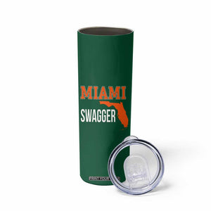 Miami Swagger Pride Skinny Tumbler Florida State Map Local Love TS02 Print Your Wear