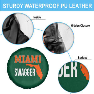 Miami Swagger Pride Spare Tire Cover Florida State Map Local Love TS02 Print Your Wear