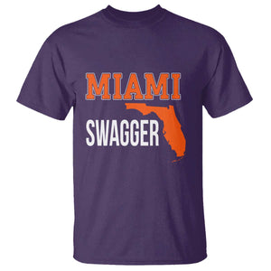 Miami Swagger Pride T Shirt Florida State Map Local Love TS02 Purple Print Your Wear