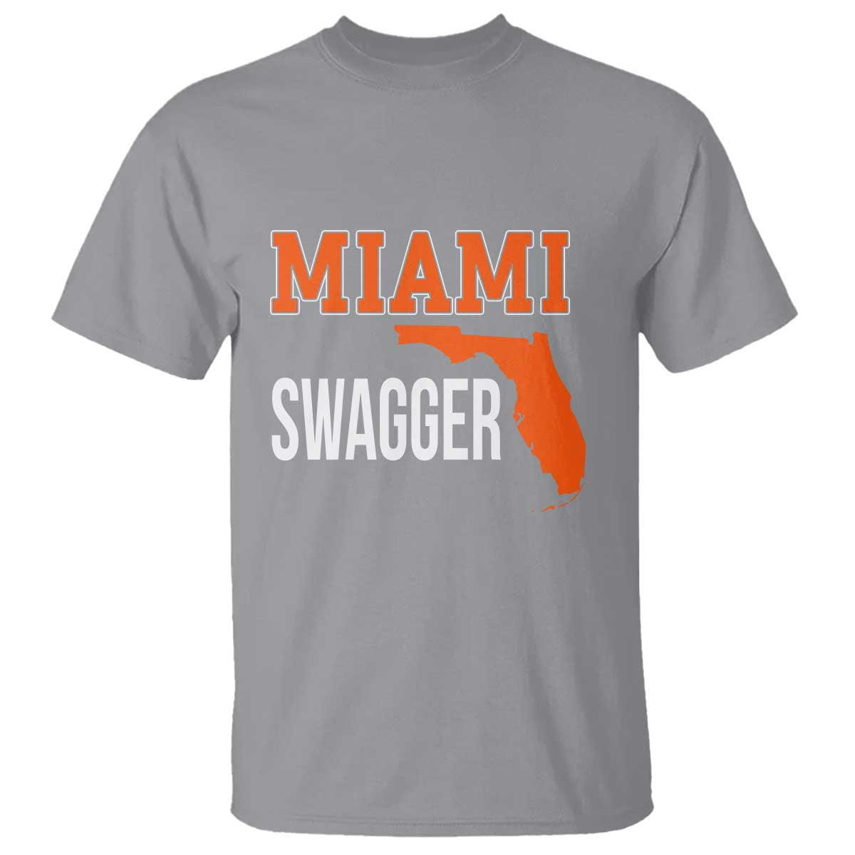Miami Swagger Pride T Shirt Florida State Map Local Love TS02 Sport Gray Print Your Wear