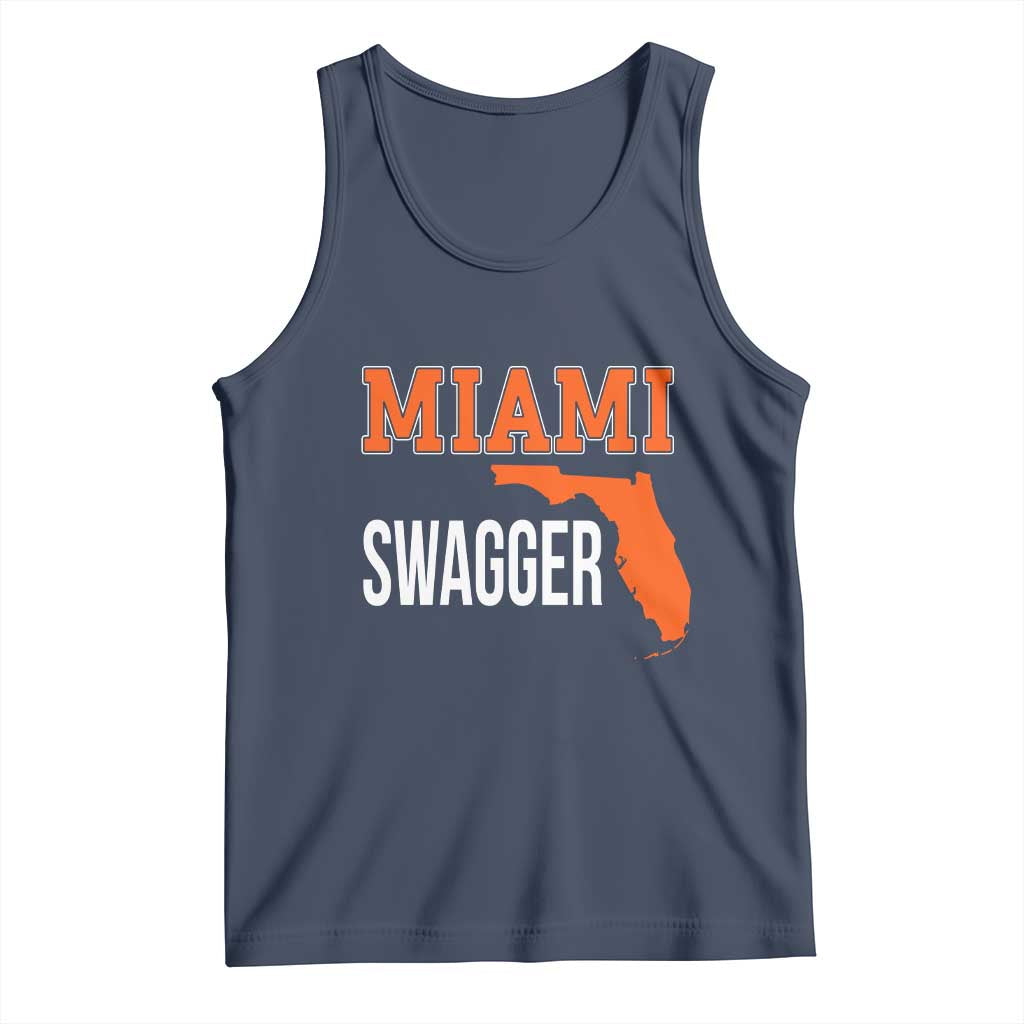 Miami Swagger Pride Tank Top Florida State Map Local Love TS02 Navy Print Your Wear