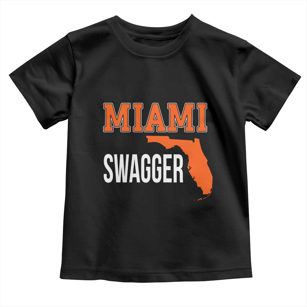 Miami Swagger Pride Toddler T Shirt Florida State Map Local Love TS02 Black Print Your Wear