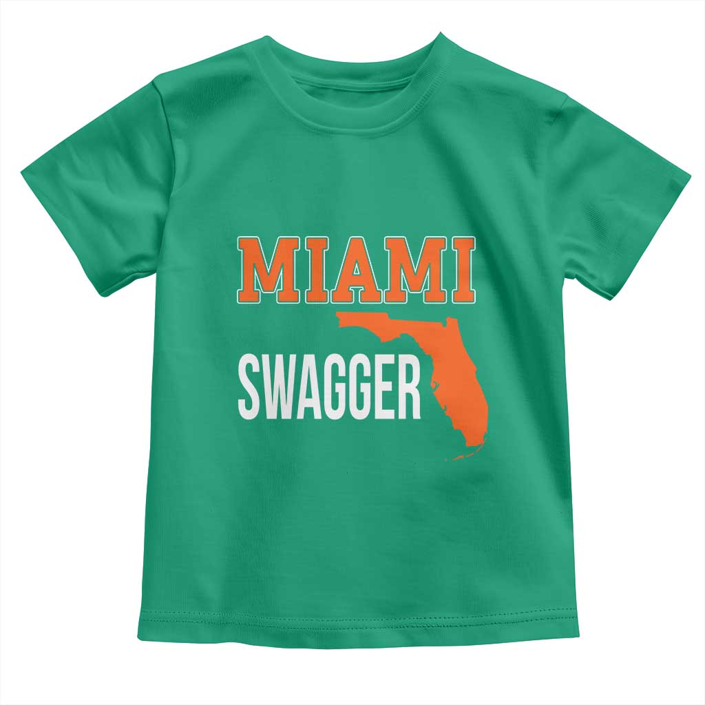 Miami Swagger Pride Toddler T Shirt Florida State Map Local Love TS02 Irish Green Print Your Wear