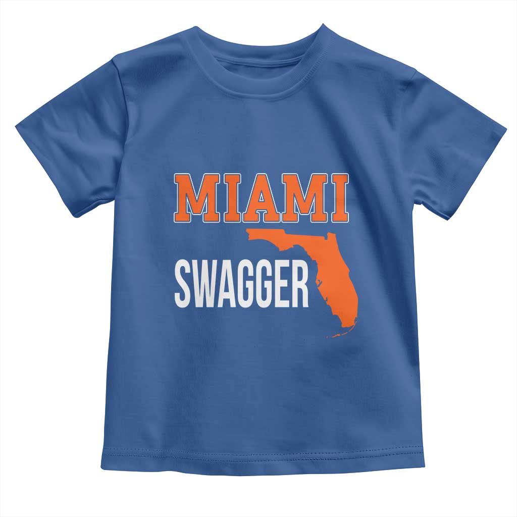 Miami Swagger Pride Toddler T Shirt Florida State Map Local Love TS02 Royal Blue Print Your Wear
