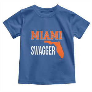 Miami Swagger Pride Toddler T Shirt Florida State Map Local Love TS02 Royal Blue Print Your Wear