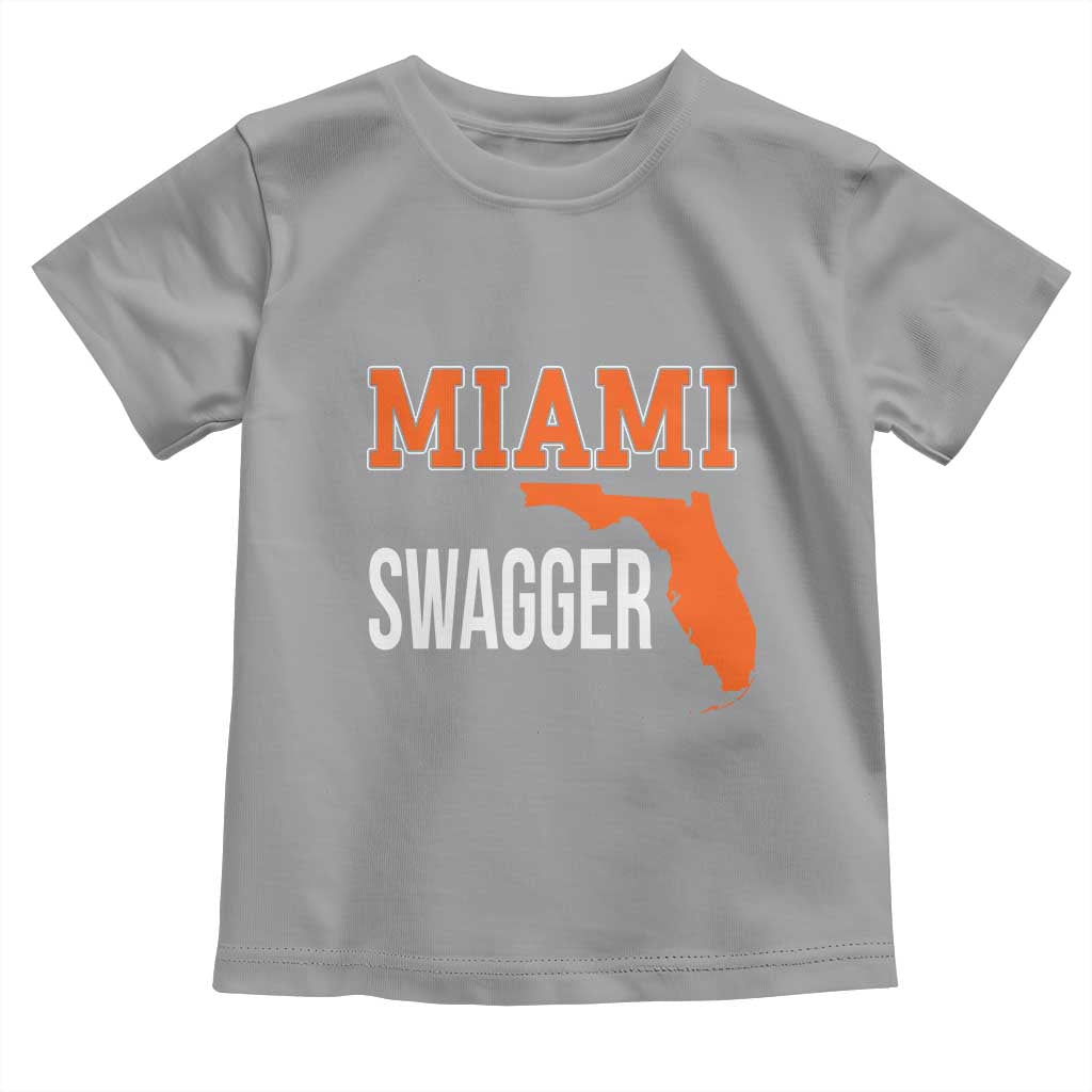 Miami Swagger Pride Toddler T Shirt Florida State Map Local Love TS02 Sport Gray Print Your Wear