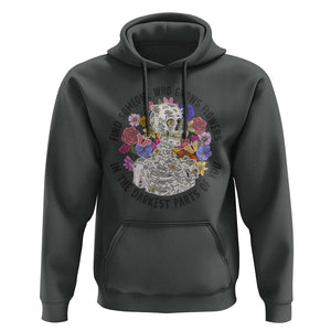 Grunge Aesthetic Skeleton Hoodie Find Someone Who Grows Flowers In The Darkest Part Of You TS02 Dark Heather Print Your Wear