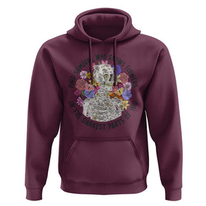 Grunge Aesthetic Skeleton Hoodie Find Someone Who Grows Flowers In The Darkest Part Of You TS02 Maroon Print Your Wear