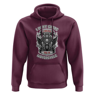 Funny Rider Hoodie I Don't Snore I Dream I'm A Motorcycle Enthusiast TS02 Maroon Print Your Wear